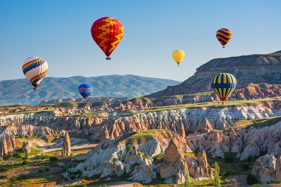 Kapadokya'da Sıcak Hava Balonları