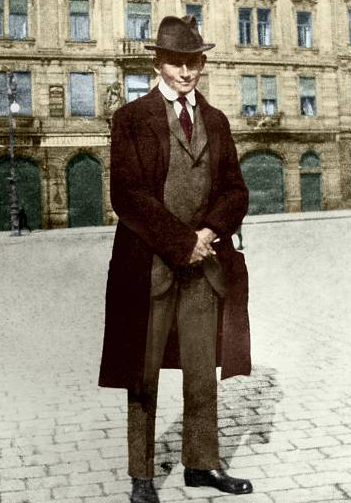 Renkli Franz Kafka resmi