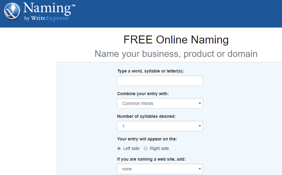 naming.net sitesinin ekran görüntüsü